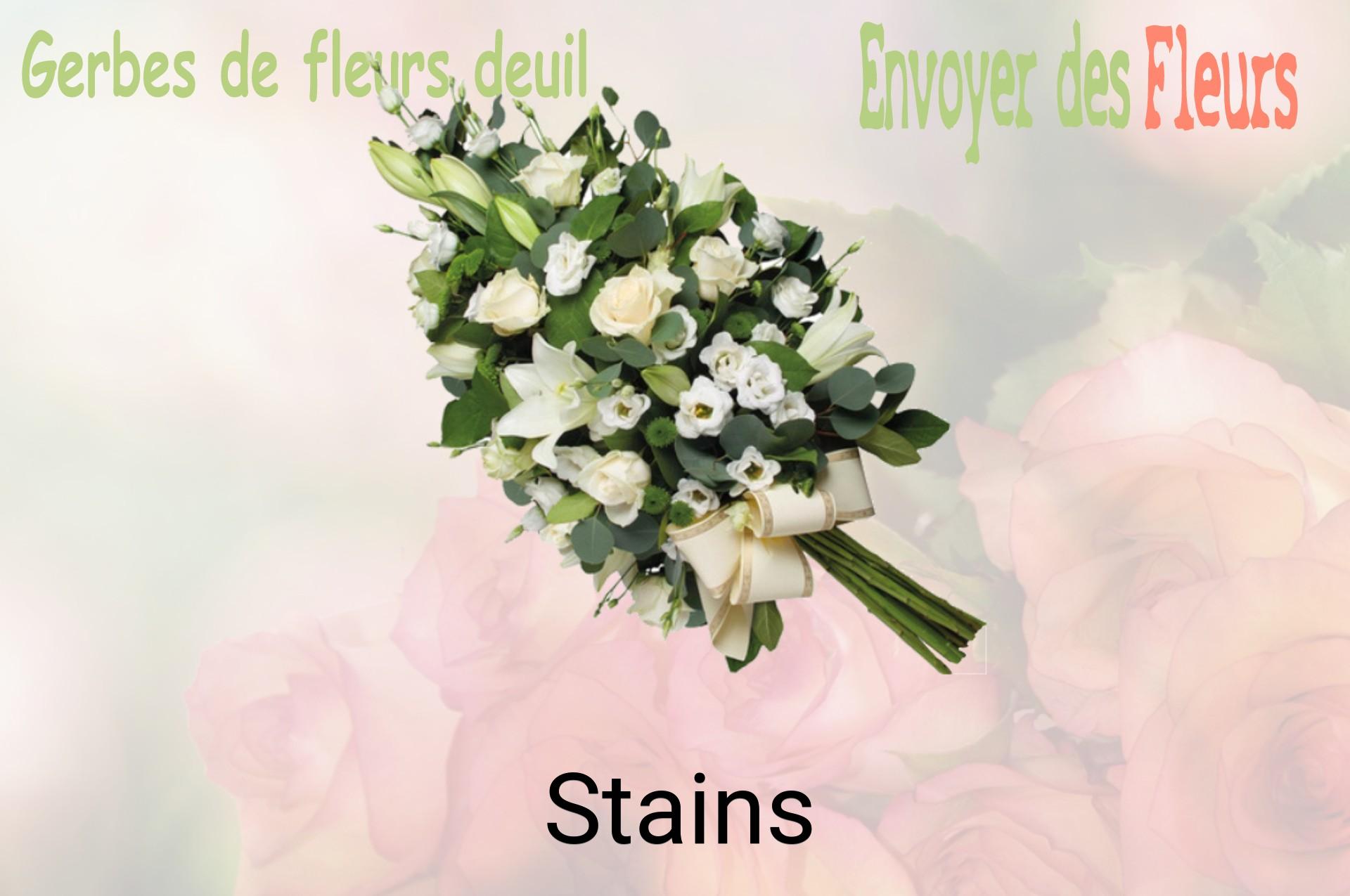 Gerbe de fleurs de deuil livrée à Stains